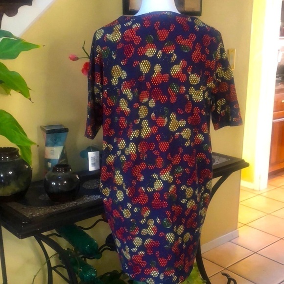 LuLaRoe Simply Comfortable Disney Mickey Mouse Head Irma Top Size X- Small NWT - Picture 3 of 13
